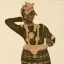 Gaston SUISSE (1896-1988) - Danseur indien en tenue traditionnelle. Vers 1932.